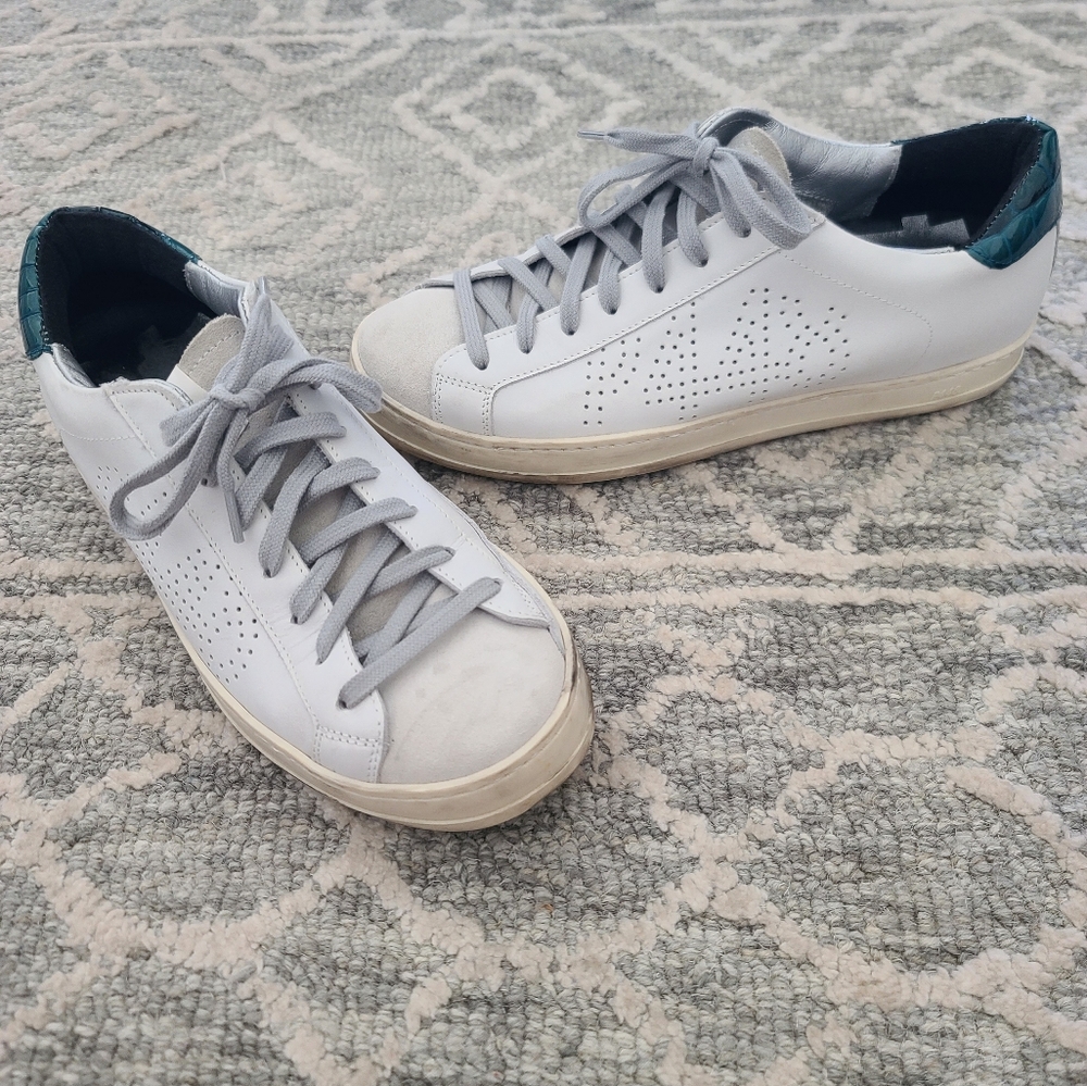 P448 sneakers white & gray sz 39 US 8